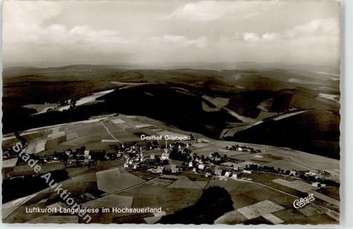 Langewiese Fliegeraufnahme Gasthaus Gilsbach