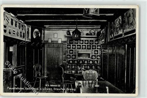 79219 W7813 Staufen , Breisgau - Gasthaus Löwen Fauststube