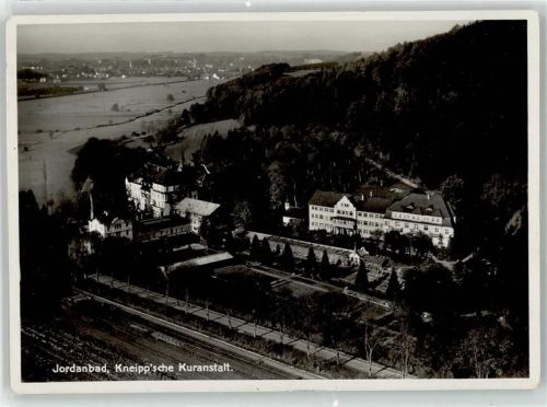 Jordanbad Fliegeraufnahme Kneipsche Kuranstalt