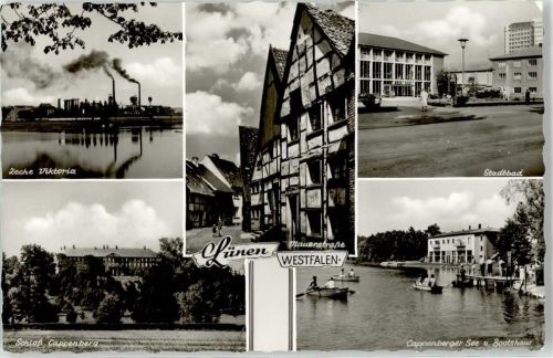 Lünen Zeche Viktoria Schloss Cappenberg Stadtbad Bootshaus See Mauerstraße
