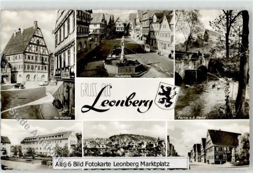 Leonberg Marktplatz VW Käfer Brunnen a.d. Glems