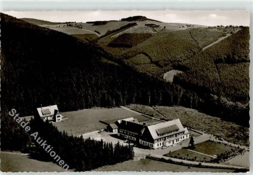 Schmallenberg Fliegeraufnahme Hotel Pension Hoher Knochen