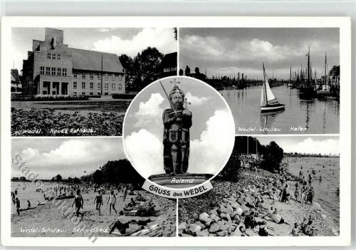 Wedel Rathaus Strandbad Hafen Roland