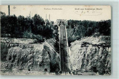 15345 O1274 Kalkberge 1909 - Förderbahn Tiefbau