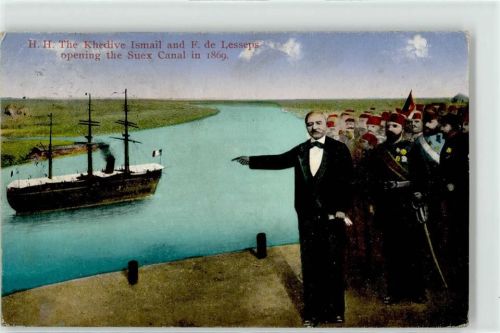 Suez 1924 Suezkanal Eröffnung 1869