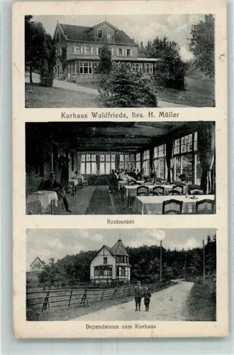 55627 W6574 Martinstein - Kurhaus Waldfriede Gasthaus Dependancen zum Kurhaus