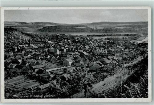 Merzig Bahnpost Blick vom Kreuzberg