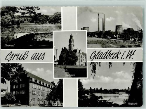 Gladbeck Denkmal Rathaus Zeche Hibernia Nordpark Postamt