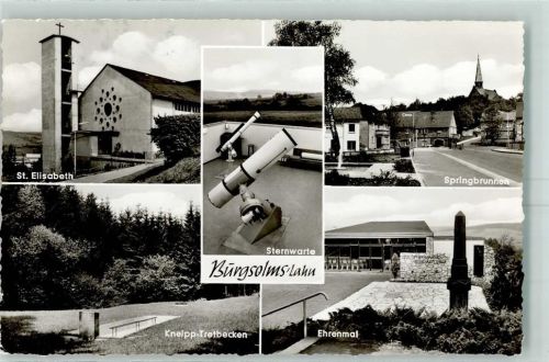 Burgsolms St.Elisabeth Kirche Sternwarte Springbrunnen Denkmal Tretbecken Kneipp