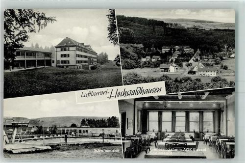 36355 W6424 Hochwaldhausen - Schwimmbad Genesungsheim AOK Kassel Speisesaal