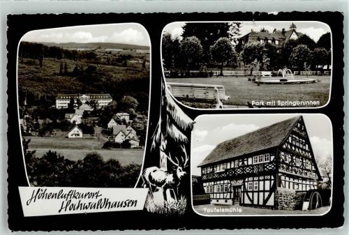 36355 W6424 Hochwaldhausen - Park mit Springbrunnen Teufelsmühle