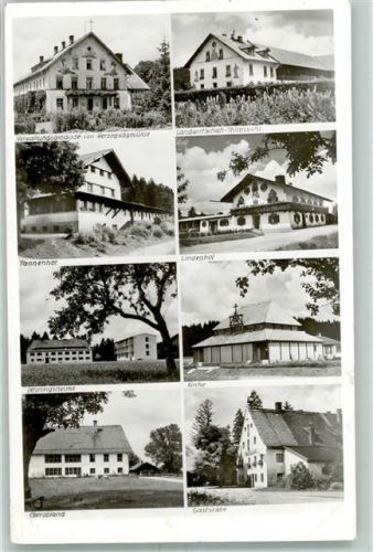 Peiting Verwaltungsgebäude der Herzogssägemühle Tannenhof Lindenhof Kirche Gasthaus