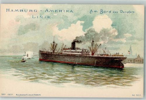 1899 An Bord des Dampfers