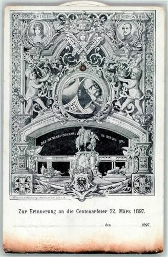 Centenarfeier 1897 König Friedrich Wilhelm III , Adel Preussen Mechanik
