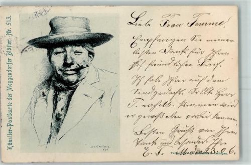 Nr. 513 Zigarre AK Meggendorfer Blätter 1905