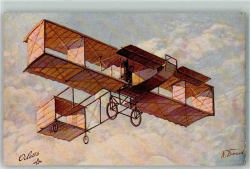 Raphael Tuck Serie Flugmaschinen Aeroplan Voisin AK