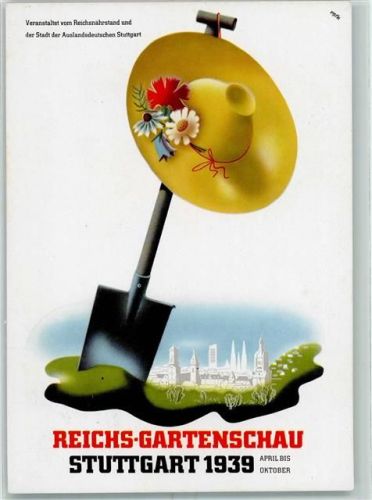 Stuttgart WK II Reichs-Gartenschau 1939 AK