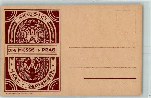 Prag 1930 Messe AK
