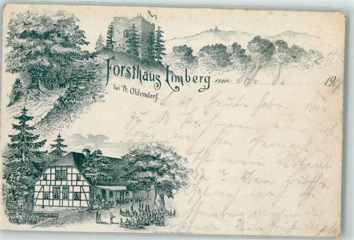 Preußisch Oldendorf 1901 Forsthaus Limberg