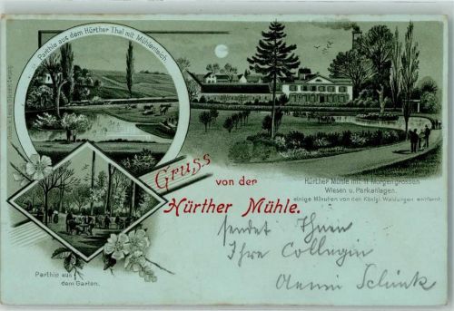 Hürth 1898 Hürther Mühle Mühlenteich