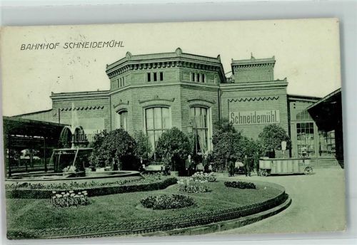 Schneidemühl Bahnhof Brunnen Feldpost