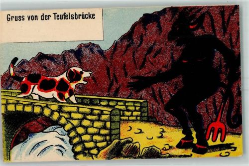 Hund Brücke Sage
