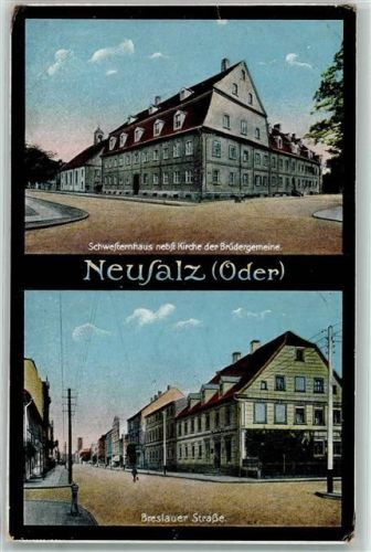 Neusalz a.d. Oder Schwesternhaus nebsr Kirche der Brüdergemeine Breslauer Straße