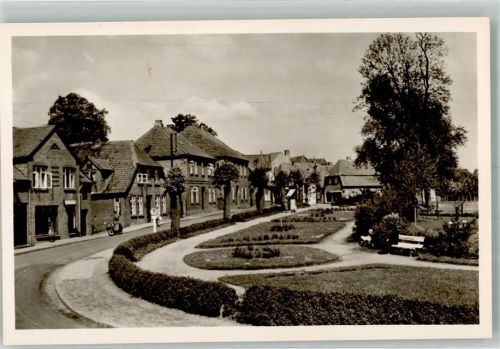 23758 W2440 Oldenburg in Holstein Foto AK Anlagen Litfaßsäule