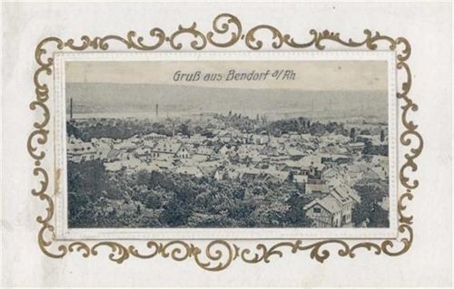 Bendorf Bendorf (5413) Leporello, Gesamtansicht II (kleiner Einriss, Abschürfung VS)