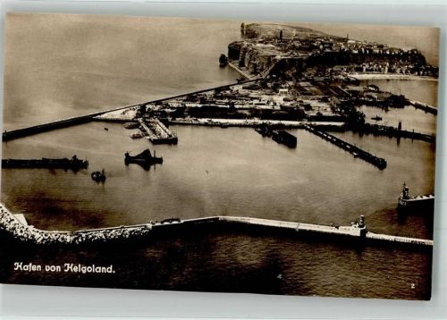 Helgoland Der unzerstörte Hafen