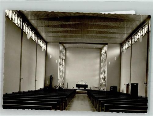 Sundern Inneres der Christkönigkirche Foto Original aus Archiv eines Ansichtskartenverlags Ort handschriftlich