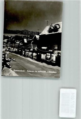Gummersbach Kaiserstraße im weihnachtlichen Lichterglanz Winter Foto Original aus Archiv eines Ansichtskartenverlages