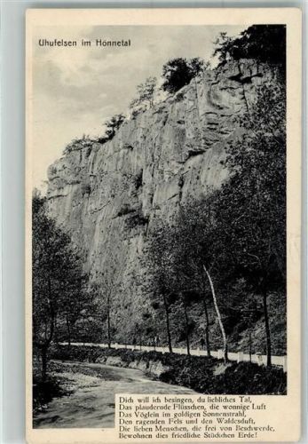 Neuenrade 1917 Uhufelsen Hönnetal Ort lt. Stempel