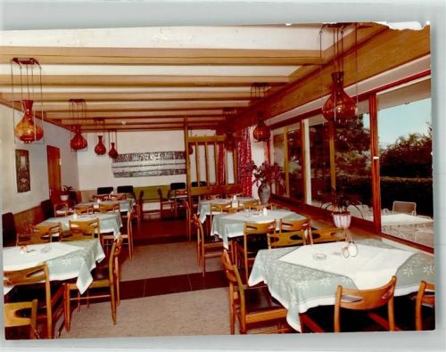 Irschenberg Raststätte Irschenberg an der A8 Speiseraum Foto Original aus Archiv eines Ansichtskartenverlages Ort handschriftlich