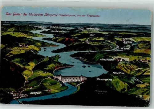 34549 W3593 Hemfurth 1924 - Edertalsperre