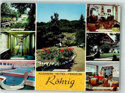 56290 W5449 Lütz - Kurheim Hotel Pension Röhrig Kegelbahn Hallenbad