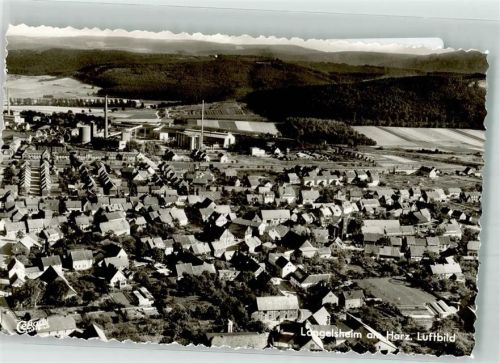 Langelsheim Fliegeraufnahme des Ortes mit Industriegebiet