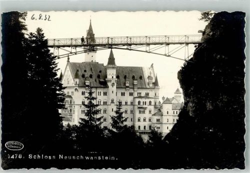 Neuschwanstein Marienbrücke mit Schloss Neuschwanstein Fotograf Fritz Gratl