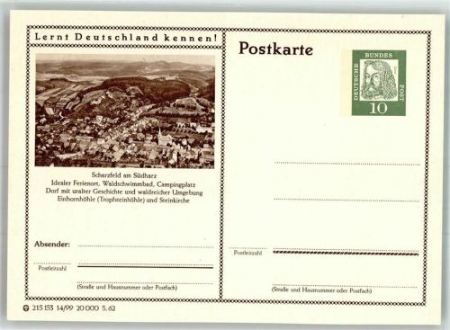 Scharzfeld Panorama des Ortes mit St.-Thomas-Kirche Serie: Lernt Deutschland kennen!