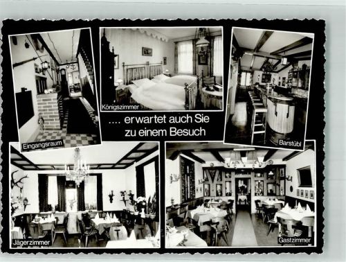 Hatzfeld Gasthaus Pension Foto Original aus Archiv eines Ansichtskartenverlages Ort handschriftlich