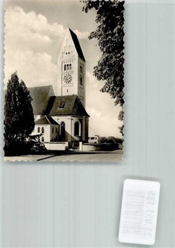 Erkheim Pfarrkirche Mariä Himmelfahrt Foto Original aus Archiv eines Ansichtskartenverlages