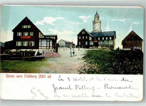 Schmitten Großer Feldberg Feldbergturm und Feldberghaus