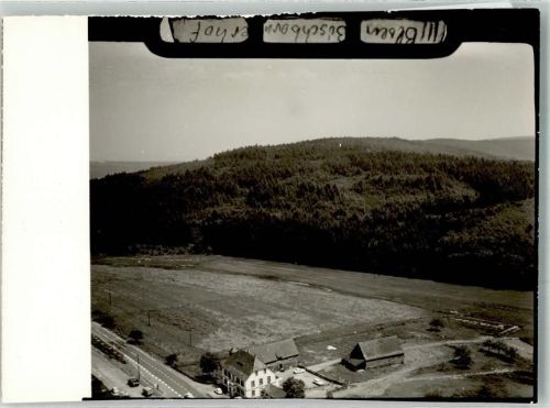 Neuhütten Fliegeraufnahme vom Bischborner Hof Foto Original aus Archiv eines Ansichtskartenverlages Ort handschriftlich