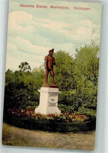 Helsingör 1934 Denkmal Hamlet Marienlyyst