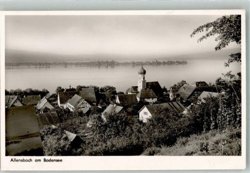 Allensbach Panorama des Ortes mit Pfarrkirche St. Nikolaus