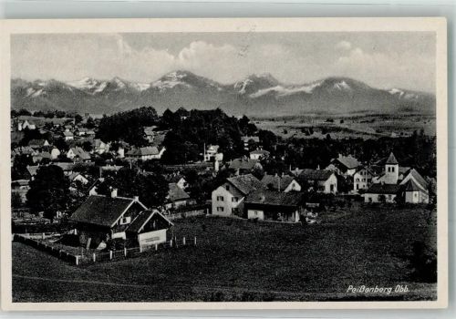 82380 W8123 Peißenberg - Panorama des Ortes Verlag Feldbauer Nr. 56776