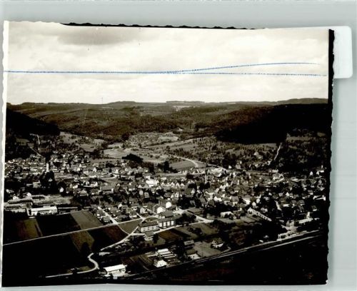 71560 W7158 Sulzbach an der Murr FOTO KEINE AK Fliegeraufnahme des Ortes Foto Original aus Archiv eines Ansichtskartenverlages Ort handschriftlich Farbstriche im Bild