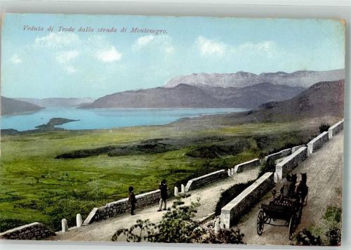 Straße Photochromiekarte Nr. 8439 Motiv Montenegro Foto AK