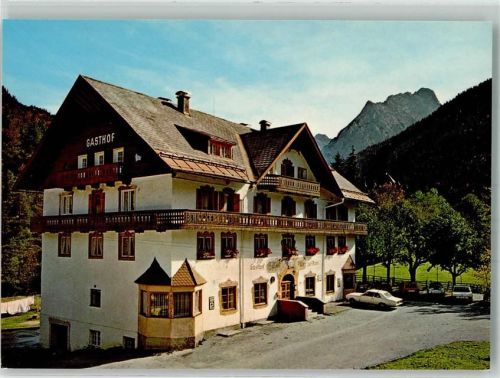 Hinterriß 1984 Gasthaus Post Auto