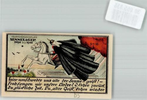 Schloß Neuhaus 50 Pfennig Truppenübungspaltz Sennelager